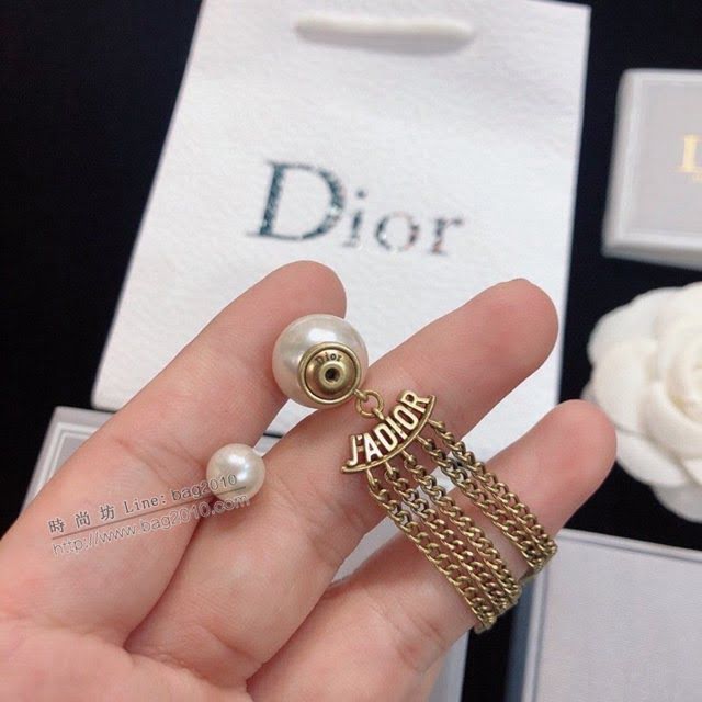 Dior飾品 迪奧經典熱銷新品JADIOR系列耳環 字母流蘇耳釘  zgd1035